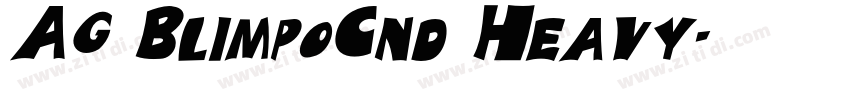 AG BlimpoCnd Heavy字体转换